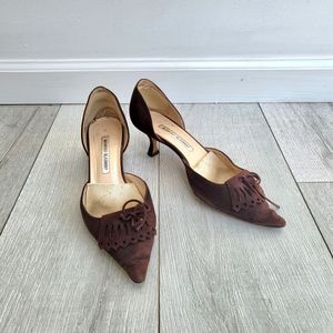 Manolo Blahnik Suede Heels